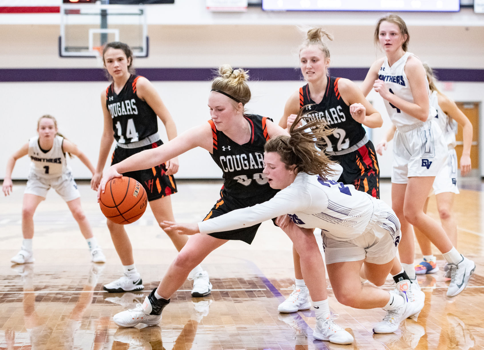 Dakota Valley vs Viborg-Hurley girls basketball